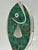 Emilia “Mimi” Castillo Taxco Malachite Silver Plate Fish Hand Mirror, 1970s For Sale - Image 10 of 18