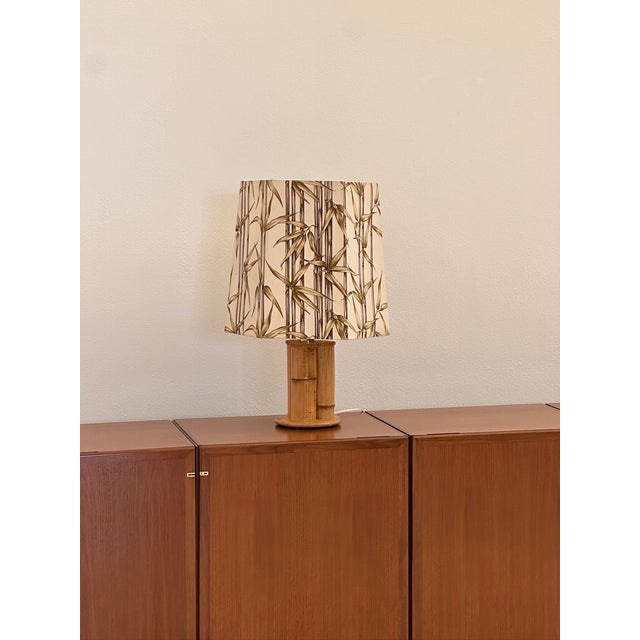 Vintage Bamboo Table Lamp, 1970s For Sale - Image 9 of 10