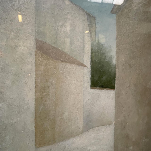 Franco Antonucci, Paesaggio a Corfino, 1977, Oil Painting on Canvas For Sale - Image 3 of 8