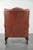 Classic English Cowhide Button-Seat Chesterfield Wing Armchair For Sale - Image 4 of 13