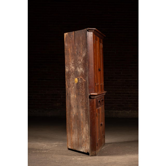 19th Century American Primitive Corner Cabinet For Sale - Image 4 of 12