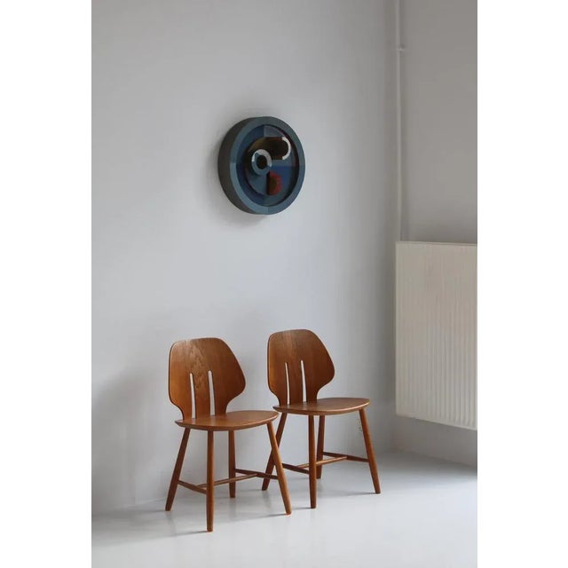 Painted Wood Wall Mounted Object from Erik Lagoni Jakobsen, Denmark, 1968 For Sale - Image 9 of 12