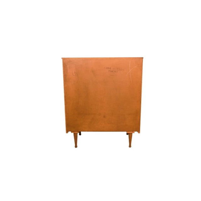 1960s Mid-Century Modern Tall Walnut Dresser For Sale - Image 9 of 9