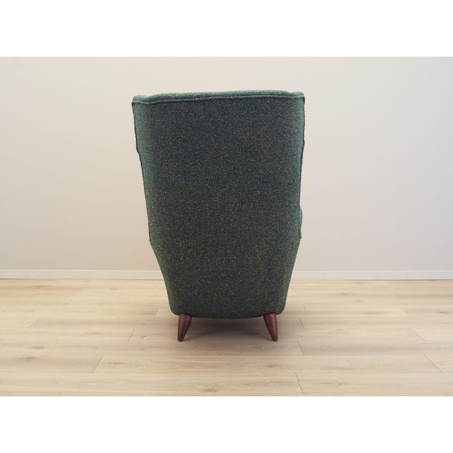 Wood Italian Green Chair, 1970s For Sale - Image 7 of 14