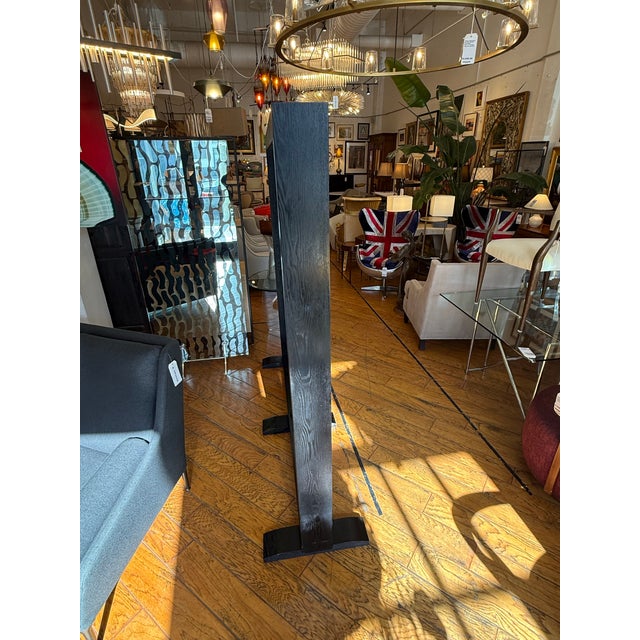 Diamond Sofa Paneled Glass + Wood Room Divider For Sale - Image 11 of 12