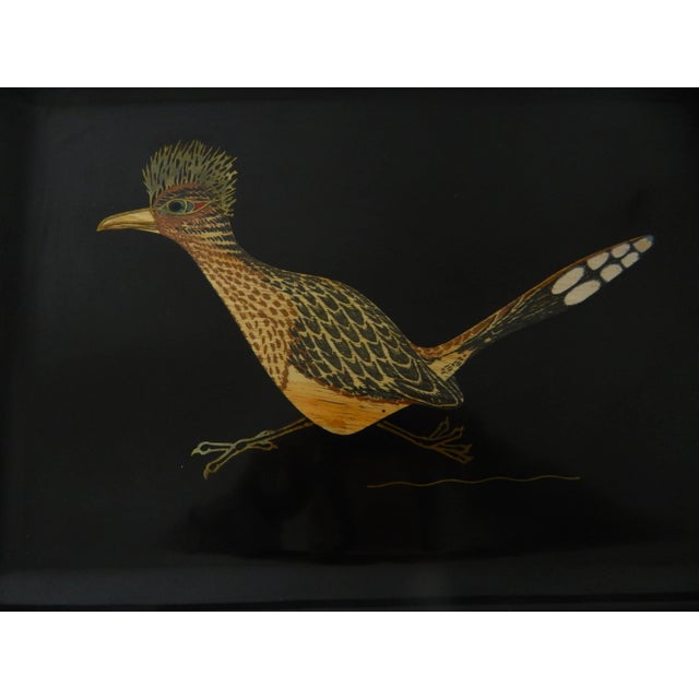 Mid 20th Century Couroc of Monterey Roadrunner Tray, Medium For Sale In Orlando - Image 6 of 11