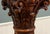 Antique French Oak Corinthian Column Pedestal Plant Stand Newel Post For Sale In Dallas - Image 6 of 16