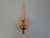 Vintage Czech Hand-Painted Golden Glass Christmas Tree Topper, 1970s For Sale - Image 9 of 13