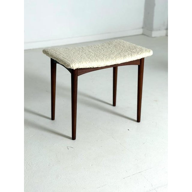 Vintage Teak Stool, 1960s For Sale - Image 4 of 7