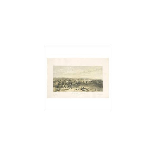 W. Simpson, Illustration of the Camp of the 4th Division, Crimean War, 1855, Print For Sale - Image 4 of 5
