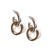 Early 21st Century Mixed Metal Double Hoop Earring For Sale - Image 5 of 5