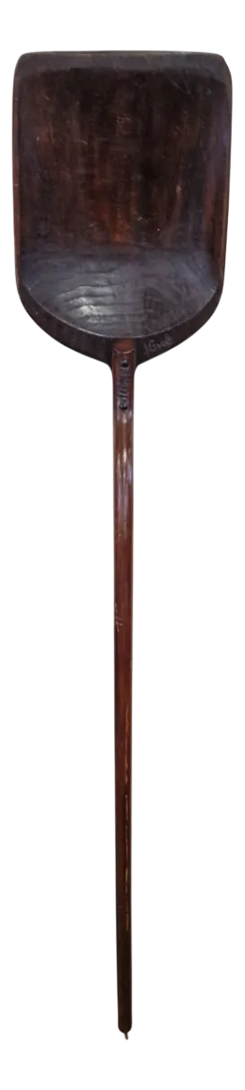 Handmade Wooden Shovel with Engraved Initials