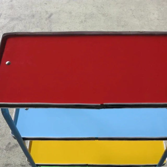 Vintage Industrial Colorful Shelves For Sale - Image 14 of 18