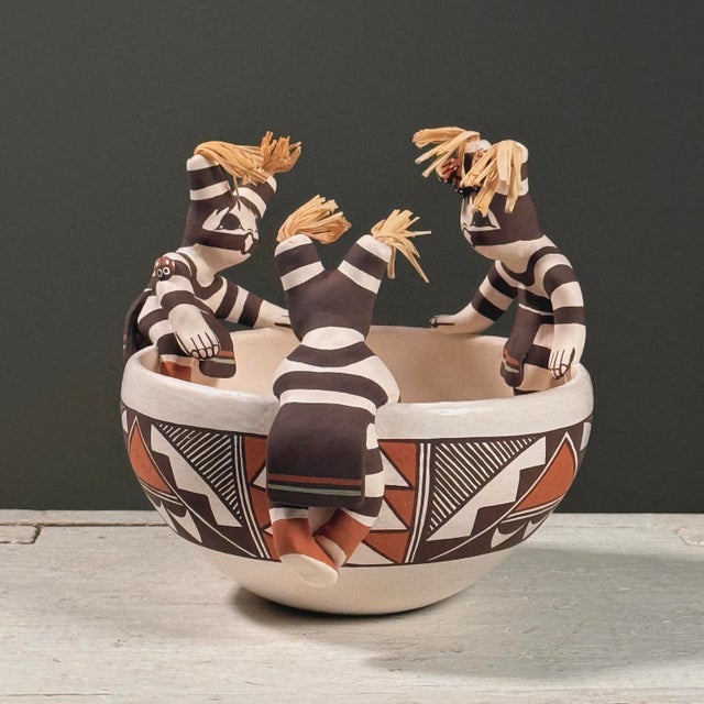 Artist: Marilyn Ray (Marilyn Henderson Ray) (Acoma Pueblo, b. 1954) Title: [Untitled Friendship Bowl] Date: 2008 Medium:...