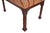 Mid 20th Century Chinese Chippendale Style Stool Faux Bamboo Legs Velvet Chevron Upholstery Bench For Sale In Philadelphia - Image 6 of 7