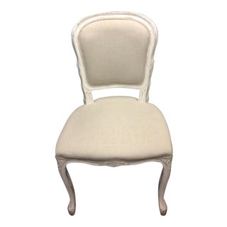 White Wooden Desk Chair For Sale