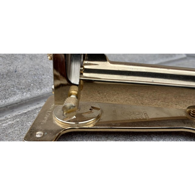 1960s El Casco Model No. 15 Stapler 23k Gold Plated Hand Polished For Sale - Image 15 of 15