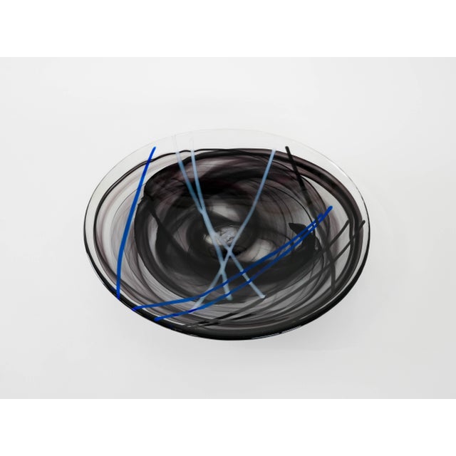 Kosta Boda Swedish Glass Contrast Platter by Anna Ehrner for Kosta Boda, 1980s For Sale - Image 4 of 8