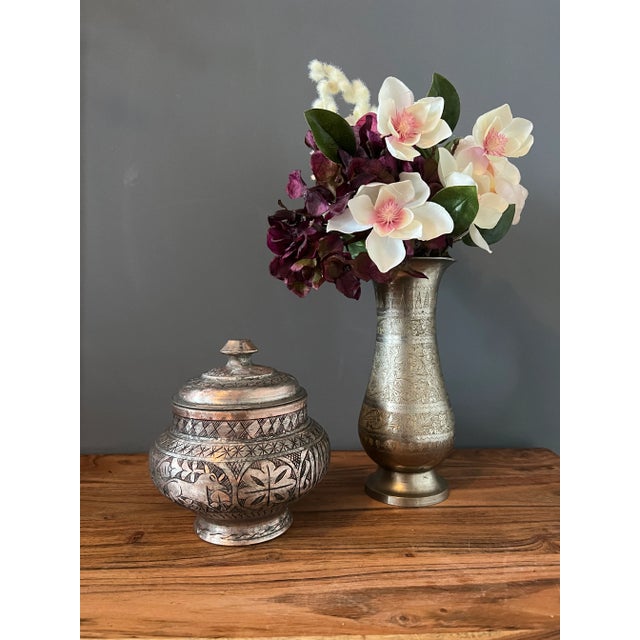 Beautiful oriental antique Islamic lidded copper dish from late 18th century. Copper tinned. It’s a very decorative old...