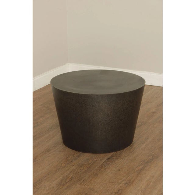 Postmodern Modern Patinated Steel Coffee Table For Sale - Image 3 of 12