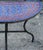 2020s Moroccan Blue and Burgundy Mosaic Demi-Lune Table For Sale - Image 5 of 7