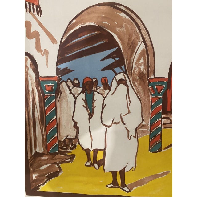 Visit Tunisia Poster, 1950s For Sale - Image 4 of 8