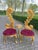 1980s Italian Rococo Gold Beech Velvet Side Chairs 2pc- Pair For Sale - Image 4 of 18