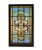Stained Glass Panel - Antique Stained, Textured and Etched Glass For Sale