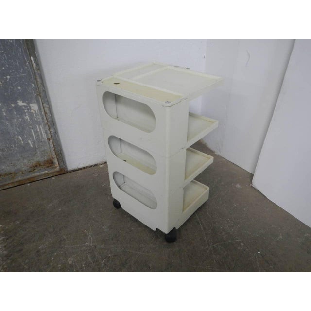 Office Trolley by Joe Colombo for Bieffeplast, 1970, in Worn conditions. Designed 1970 to 1979 This piece has an...