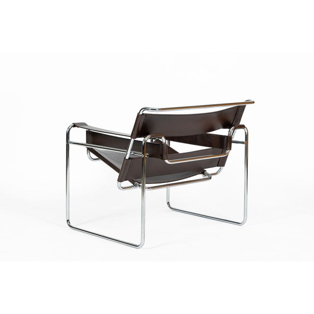 Mid Century Brown Wassily Chair by Marcel Breuer for Stendig 1960s, 2 Available For Sale In Detroit - Image 6 of 18