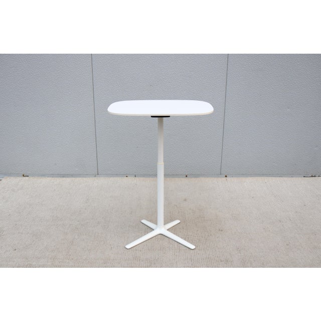 Modern Davis Furniture Lift Height Adjustable White Rectangle Occasional Table For Sale - Image 9 of 18