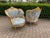 1940 European Louis XVI Gold Beech Sofa Set - 3 Pc For Sale - Image 16 of 18