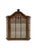 Walnut Veneer Wall Display Cabinet with Ornament and White Shelves, 1960s For Sale - Image 11 of 11
