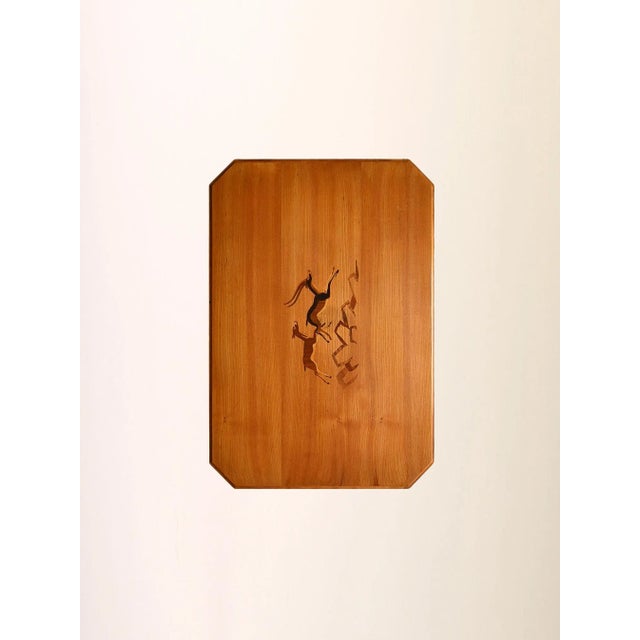 Vintage Scandinavian Birch Coffee Table with Inlay, 1940s For Sale - Image 9 of 10