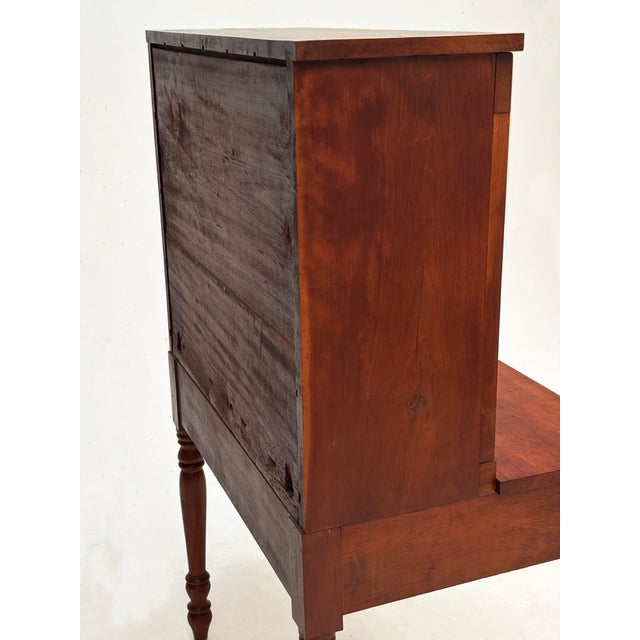 19th C American Cherry Plantation Desk Country Secretary Fall Front For Sale - Image 13 of 17