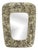 Mid-Century Modern Wall Mirror with Silver-Plated Frame, 1950s For Sale