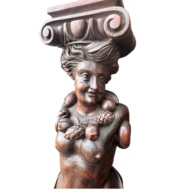 Wooden Pilaster, 1890s, Set of 2 For Sale - Image 6 of 12