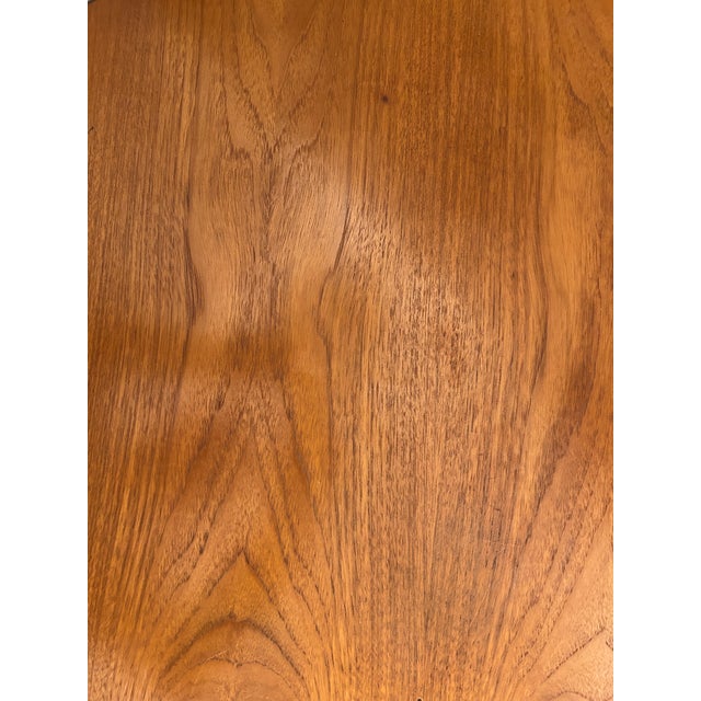 Vintage Space Age Tulip Table in Wood For Sale - Image 12 of 15