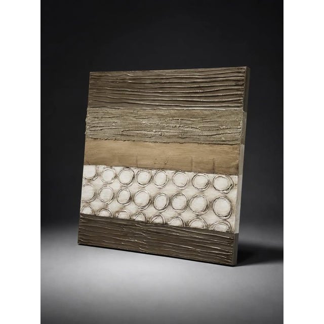 Modern Organic Textured Abstract Wall Art For Sale - Image 4 of 4