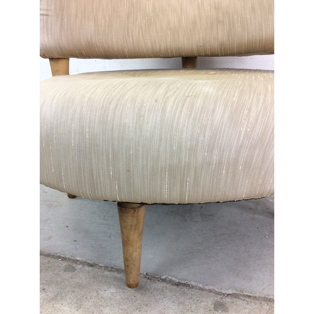 Unique Mid Century Modern Club Chair With Tapered Legs For Sale In Philadelphia - Image 6 of 12