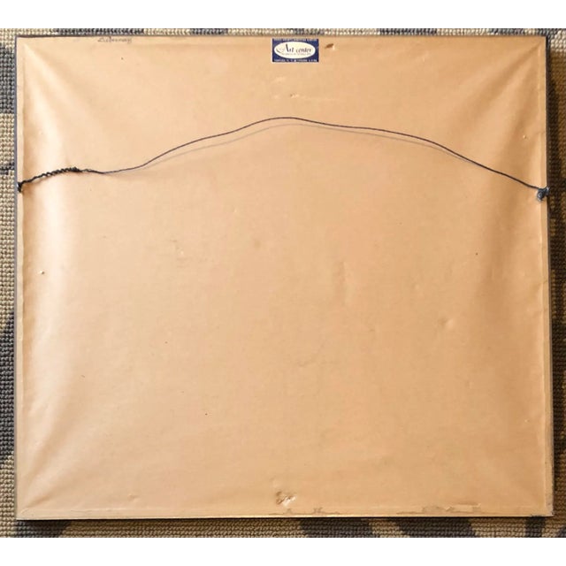 Original Vintage Mid Century Modern Abstract Lithograph Signed -1960’s For Sale - Image 4 of 5