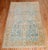 Early 20th Century Zabihi Collection Sky Blue Peach Persian Sarouk Accent Rug - 4'3" x 6'7" For Sale - Image 4 of 10