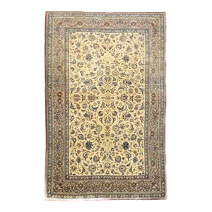 1970s Vintage Persian Nain Rug 5'5'' x 8'5''