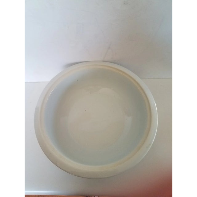 Asian Vintage Asian Covered Ceramic Blue & White Casserole For Sale - Image 3 of 7