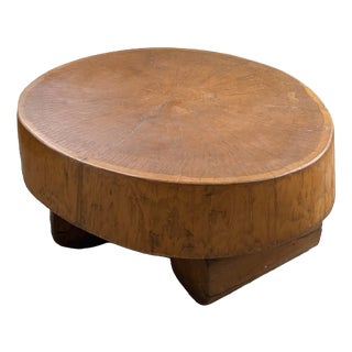 Brutalist Log Coffee Table, 1950s For Sale