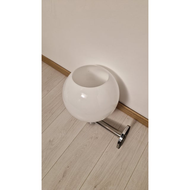 Wall Lamps with Spherical Opal Glass Diffusers by Franco Albini for Sirrah, 1970s, Set of 2 For Sale - Image 11 of 12