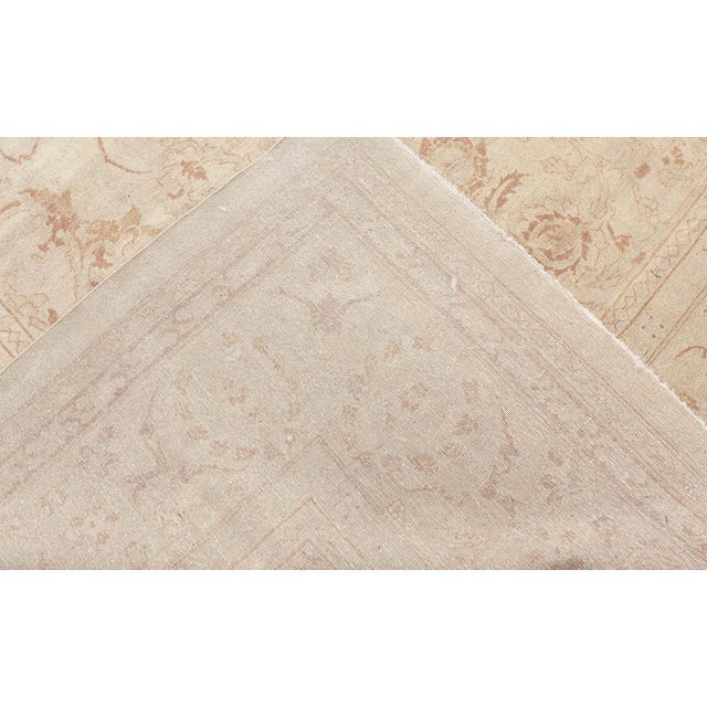 Beige 1880s Antique Oversized Indian Amritsar Rug For Sale - Image 8 of 8