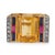 Mid-Century Modern Mid 20th Century Retro Gemstone Diamond 18k Yellow Gold Tank Ring, Size 4 For Sale - Image 3 of 6