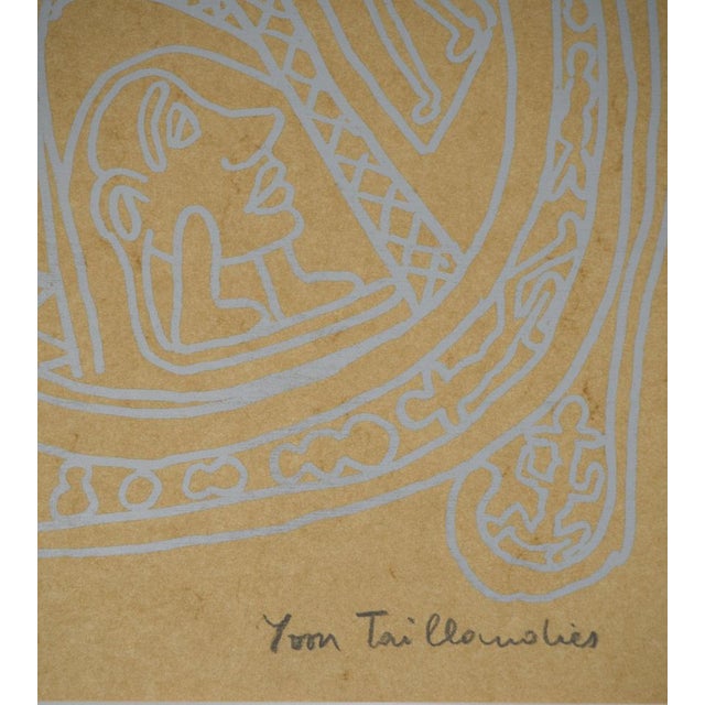 Modern Yvon Taillandier, Paris, The Eiffel Tower, Original Signed Screenprint For Sale - Image 3 of 6