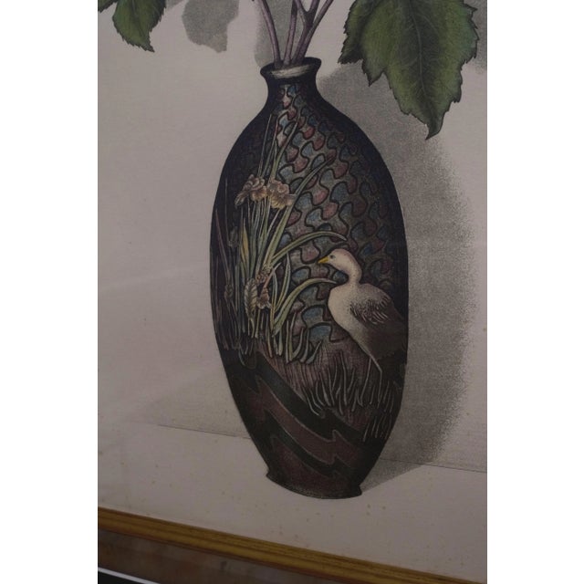 1900 - 1909 Matted & Framed Colored Print For Sale - Image 5 of 8